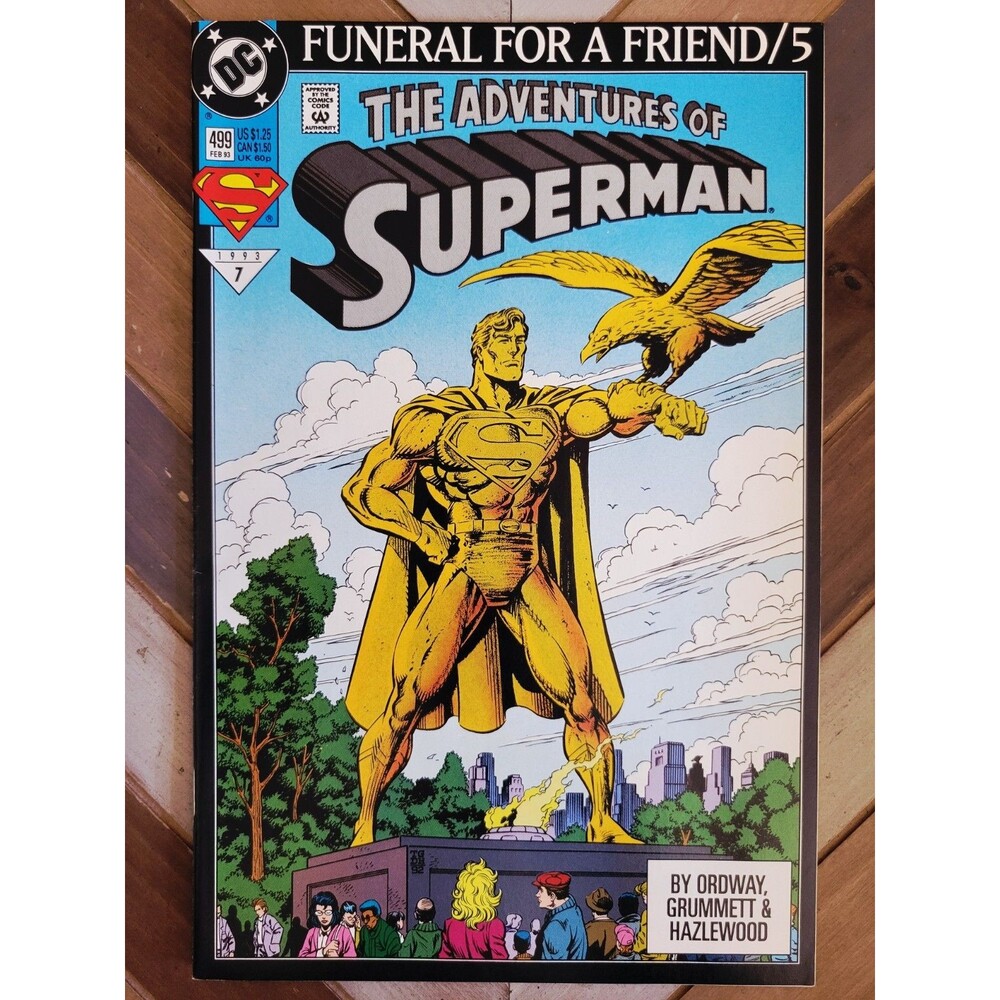 Adventures of Superman #499 "Funeral For A Friend" (DC 1993) Supergirl, Lex (VF)